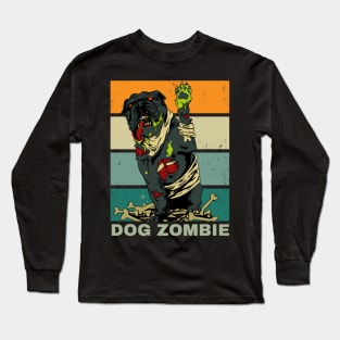 Dog zombie funnny, dog zombie, Long Sleeve T-Shirt